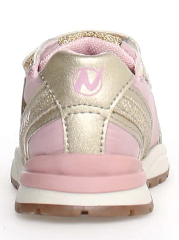 Naturino Leren sneakers "Bley" goudkleurig/lichtroze