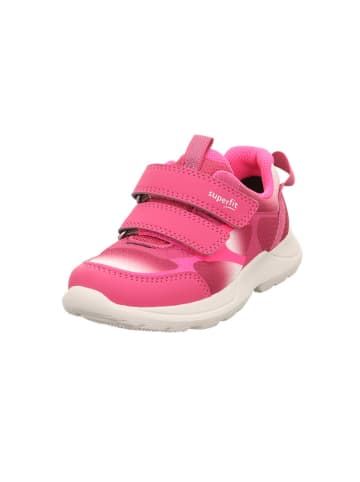 superfit Skórzane sneakersy "Rush" w kolorze różowym