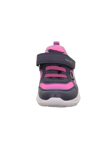 superfit Leren sneakers "Rush" roze/donkerblauw