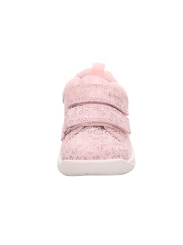 superfit Leder-Sneakers "Lillo" in Rosa/ Silber