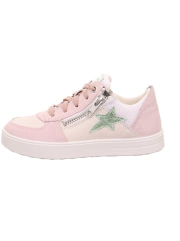 superfit Leder-Sneakers "Stella" in Rosa/ Beige/ Weiß