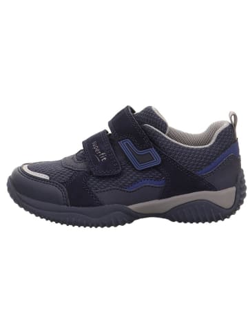 superfit Skórzane sneakersy "Storm" w kolorze granatowym