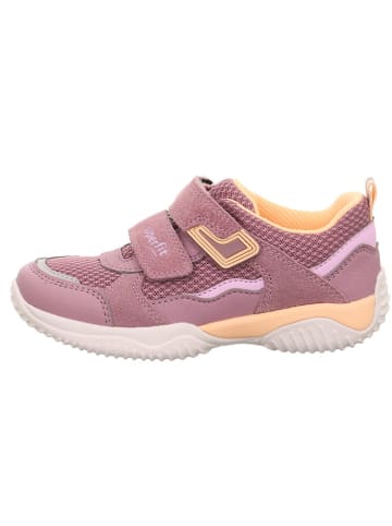 superfit Leder-Sneakers "Storm" in Rosa/ Orange