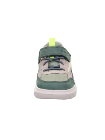 superfit Skórzane sneakersy "Cosmo" w kolorze beżowo-zielonym