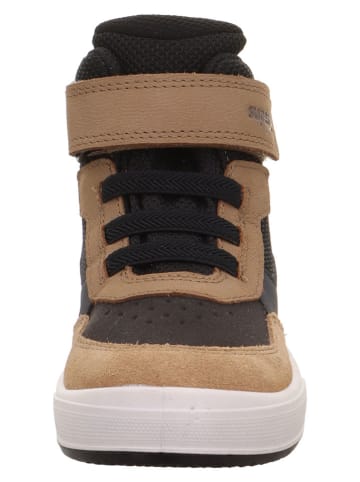 superfit Skórzane sneakersy "Maverick" w kolorze brązowym