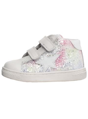 Naturino Skórzane sneakersy "Pinn" w kolorze białym