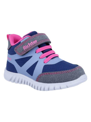 Richter Shoes Sneakers "Wallaby" in Blau/ Dunkelblau/ Pink