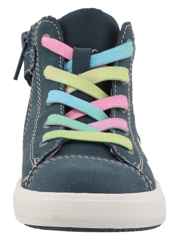Lurchi Leder-Sneakers "Benia" in Dunkelblau/ Bunt