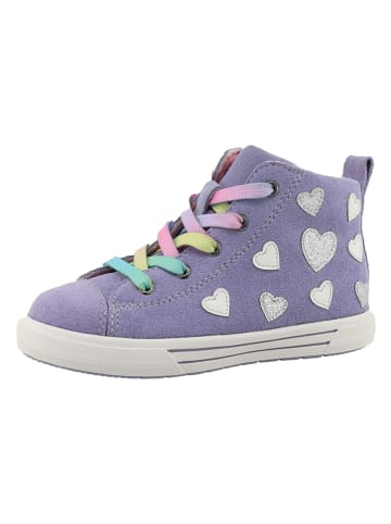 Lurchi Leder-Sneakers "Benia" in Lila/ Bunt