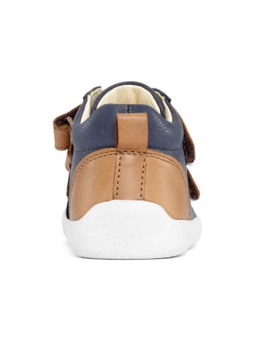 Bundgaard Skórzane sneakersy "The Walk Strap Sporty" w kolorze granatowym