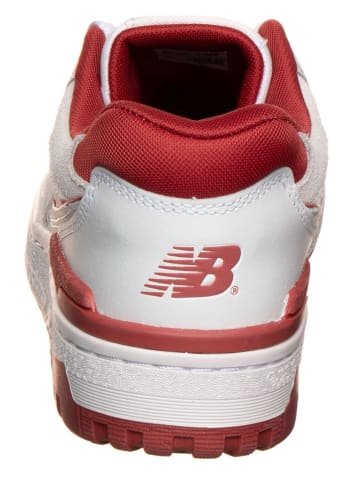 New Balance Sneakers "550" wit/rood