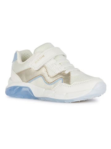 Geox Sneakersy "Lights - Spaziale" w kolorze złoto-białym