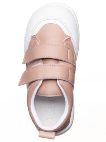 kmins Leren barefootschoenen crème