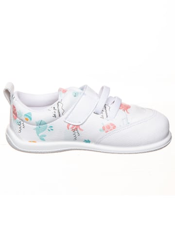 kmins Leren barefootschoenen wit/meerkleurig