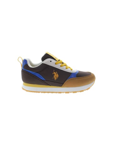 U.S. Polo Assn. Sneakers in Braun/ Gelb