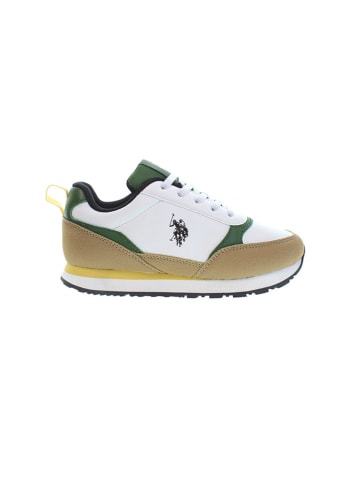 U.S. Polo Assn. Sneakers in Weiß/ Beige/ Grün
