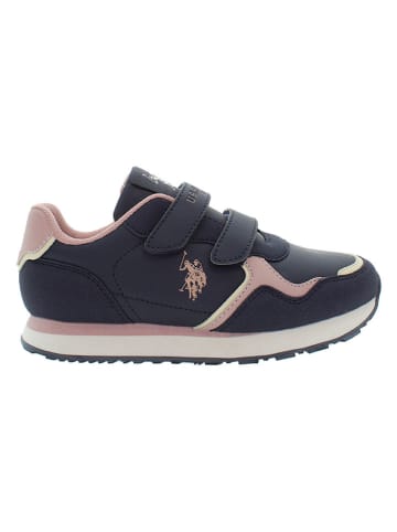 U.S. Polo Assn. Sneakers donkerblauw/lichtroze