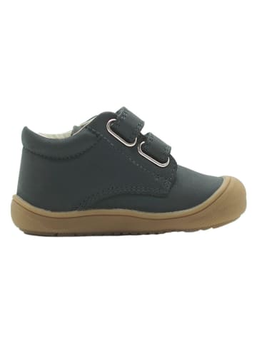 lamino Leren sneakers donkerblauw