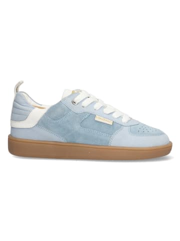 Vingino Leren sneakers lichtblauw