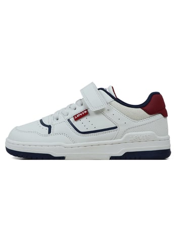 Levi´s Sneakers "John" wit/donkerblauw