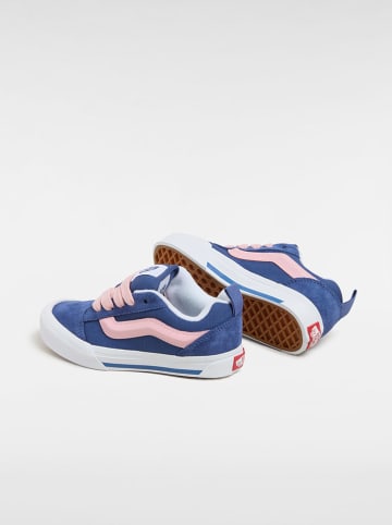 Vans Leder-Sneakers "Knu Skool" in Blau/ Rosa