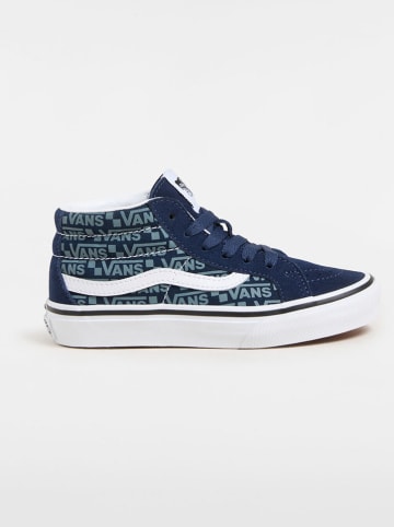 Vans Skórzane sneakersy "Sk8-Mid Reissue" w kolorze granatowym