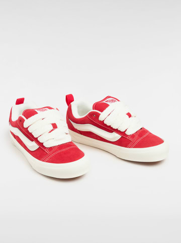Vans Leder-Sneakers "Knu Skool" in Rot