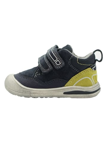 lamino Leren sneakers donkerblauw