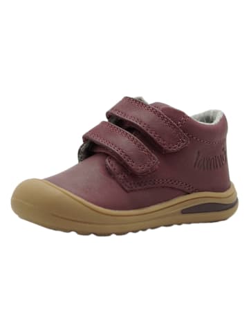 lamino Leren sneakers rood