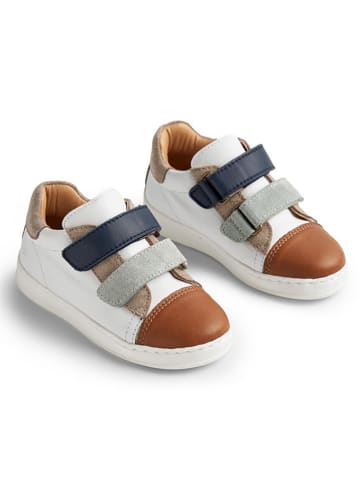 Wheat Leren sneakers wit/bruin