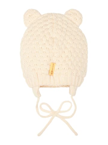 Steiff Czapka w kolorze kremowym