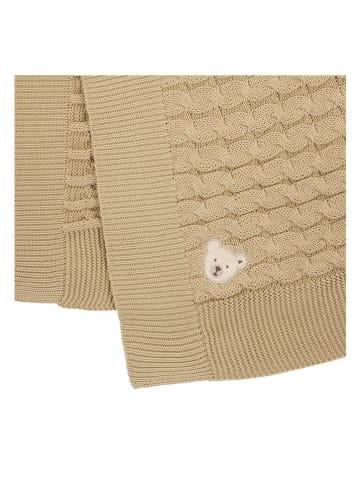 Steiff Einschlagdecke in Hellbraun - (L)27 x (B)23 x (H)3 cm