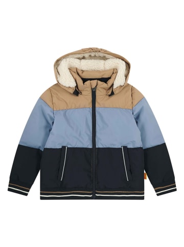 Steiff Funktionsjacke in Beige/ Hellblau/ Schwarz