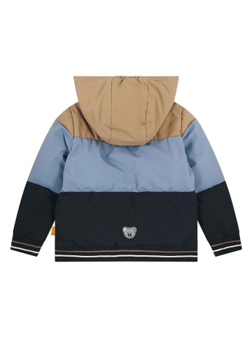 Steiff Funktionsjacke in Beige/ Hellblau/ Schwarz