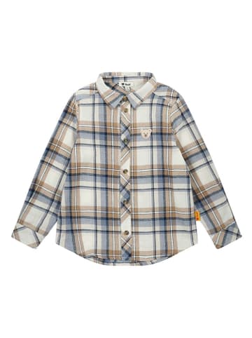 Steiff Hemd in Beige/ Blau