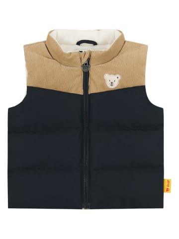 Steiff Steppweste in Schwarz/ Beige