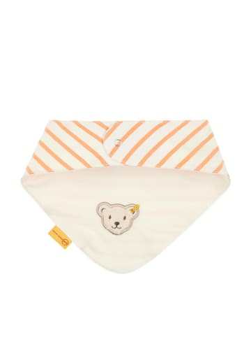 Steiff Dreieckstuch in Orange/ Creme