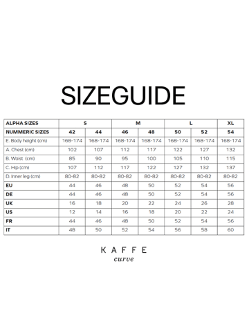 KAFFE curve Tunika "Ami" w kolorze czarnym