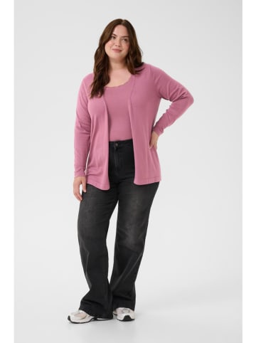 KAFFE curve Cardigan in Pink