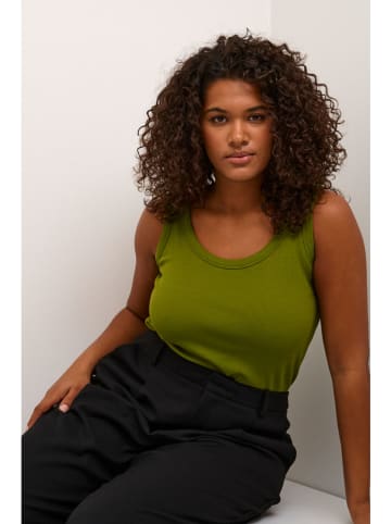KAFFE curve Top "Carina" in Oliv