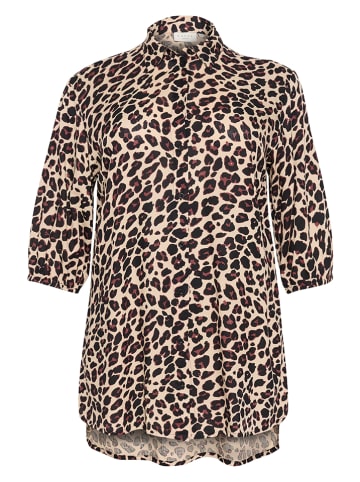 Kaffe Bluse in Beige/ Schwarz