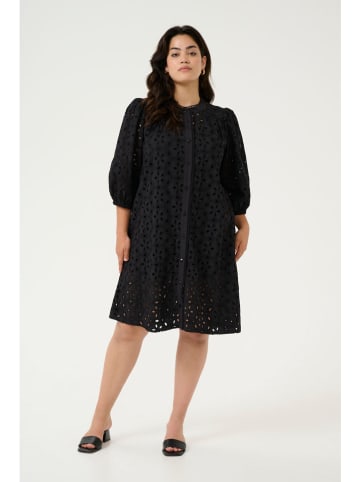 KAFFE curve Sukienka "Salina" w kolorze czarnym