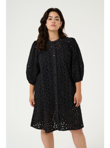KAFFE curve Sukienka "Salina" w kolorze czarnym