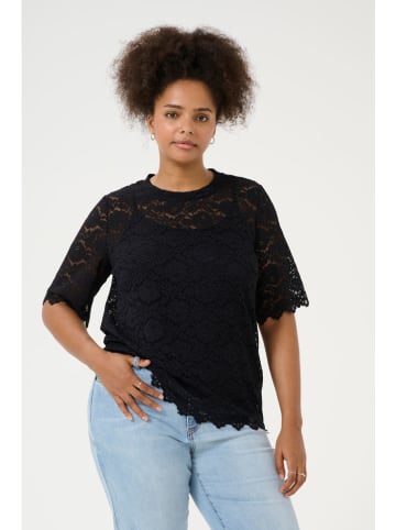 KAFFE curve Bluzka "Jaida" w kolorze czarnym