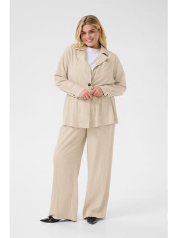 KAFFE curve Bluzka "Trina" w kolorze beżowym