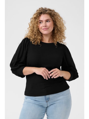 KAFFE curve Bluzka "Civena" w kolorze czarnym