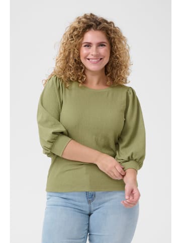 KAFFE curve Shirt "Civena" in Oliv