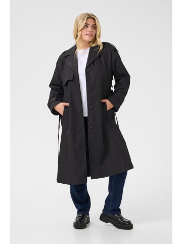 KAFFE curve Mantel "Saliva" zwart