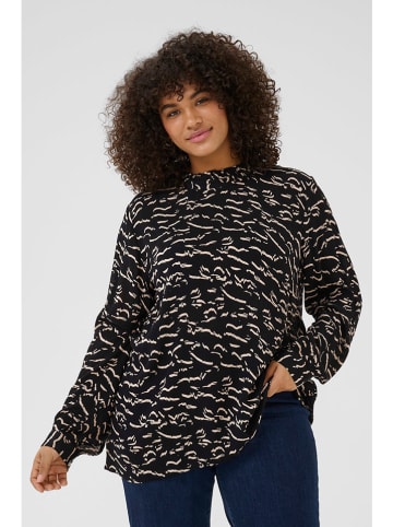 Kaffe Bluse in Schwarz/ Creme