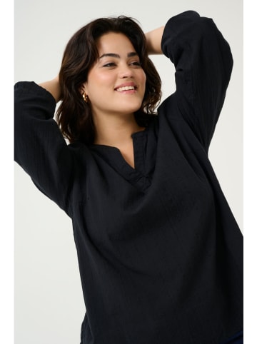 KAFFE curve Blouse "Clene" zwart
